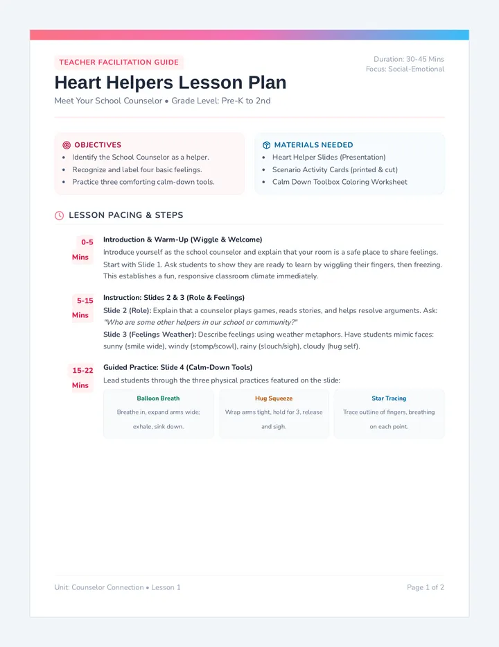 Helper Hub Lesson Plan