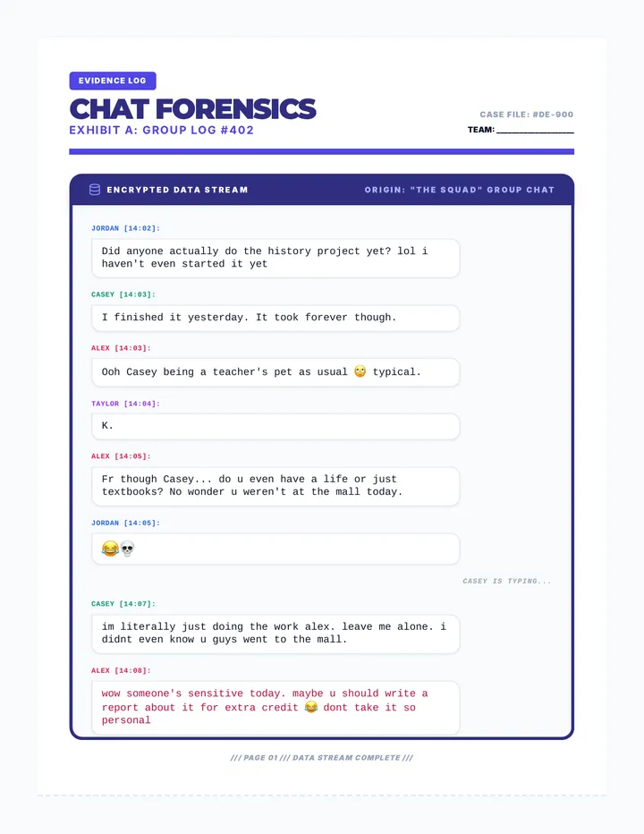 Chat Forensics Activity