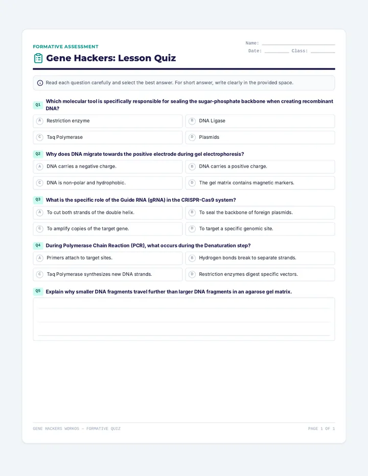 Gene Hackers Quiz