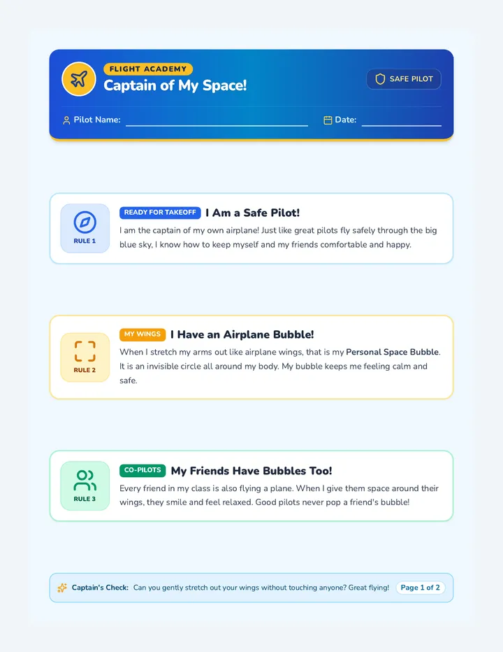 Sky Pilot Social Story