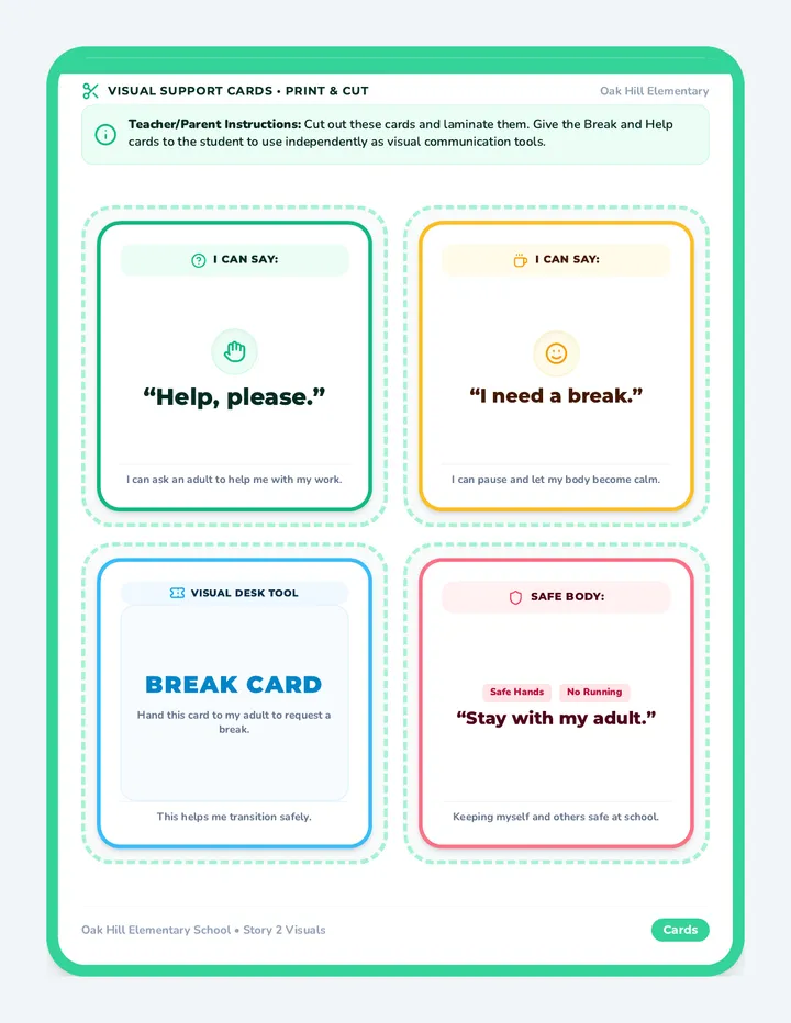 Help or Break Companion Cards