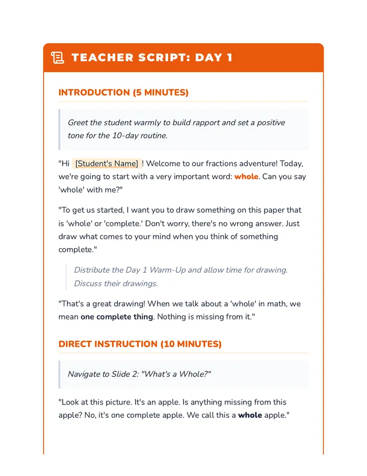 Scripts For Instrutional Video Fractions Fun Daily Basics • Sequence • Lenny.com