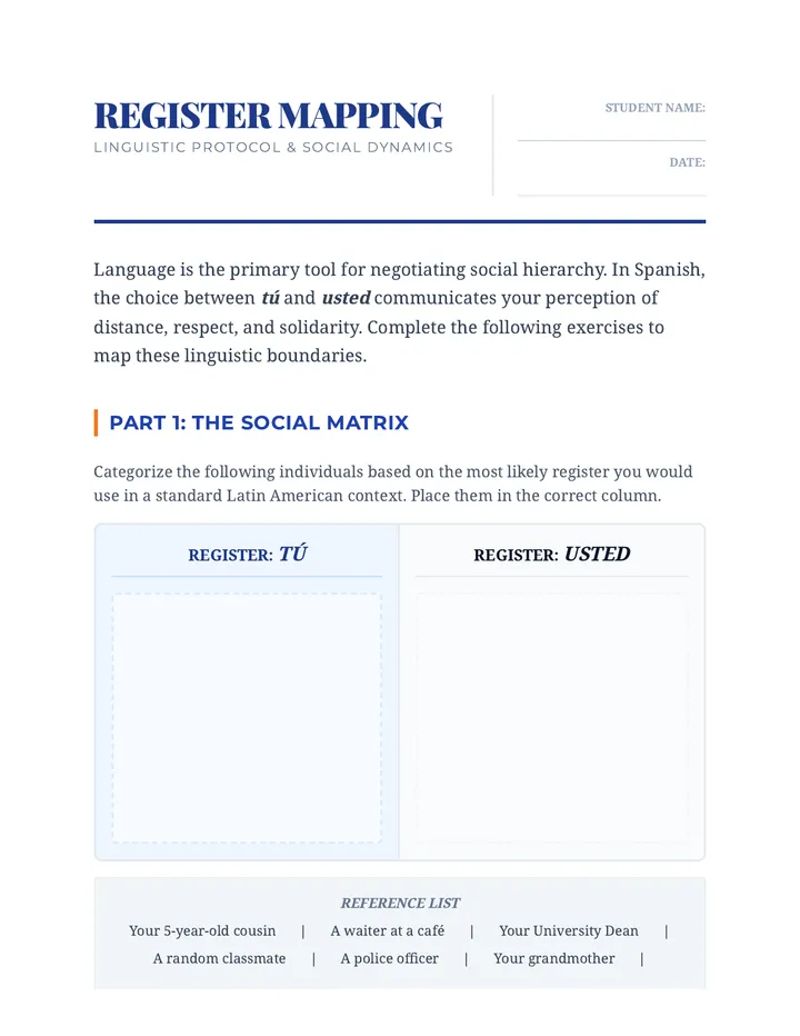Relationship Mapping Worksheet