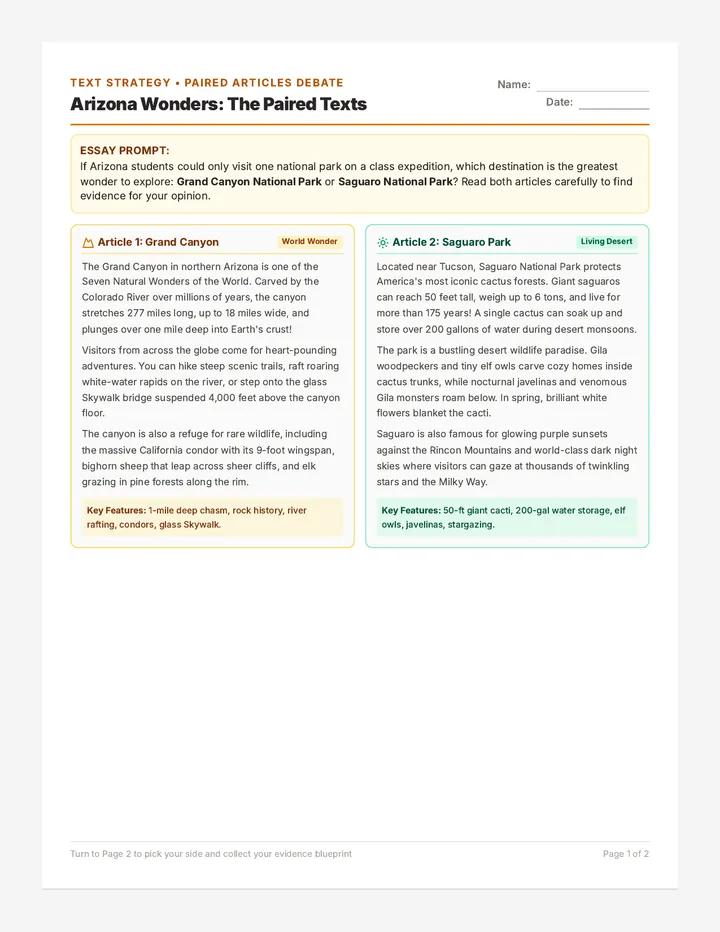 Evidence Hunter Worksheet