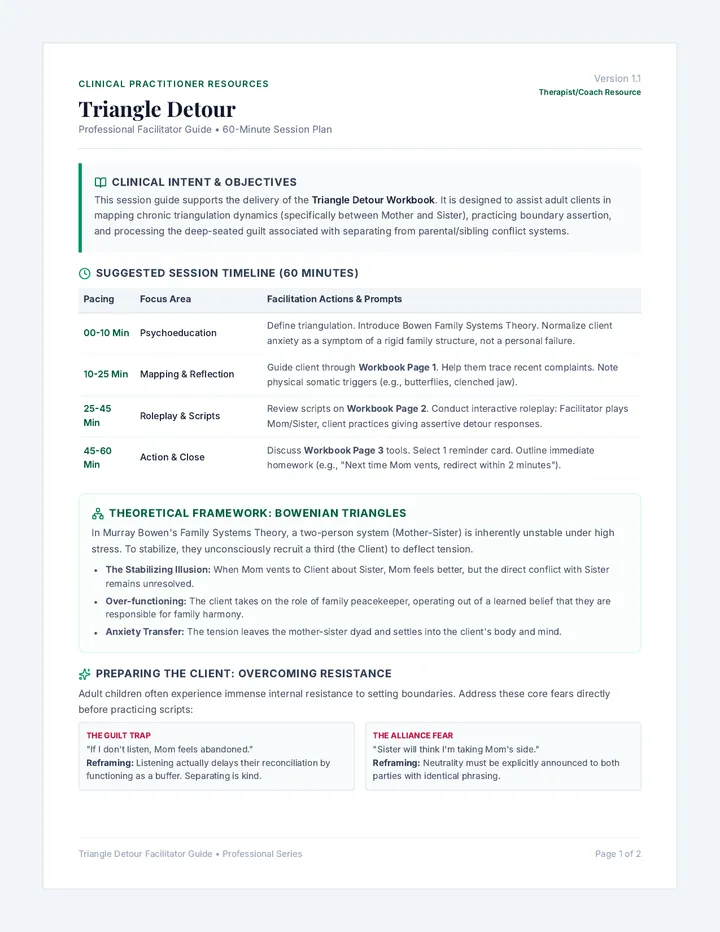 Triangle Detour Facilitator Guide page 1
