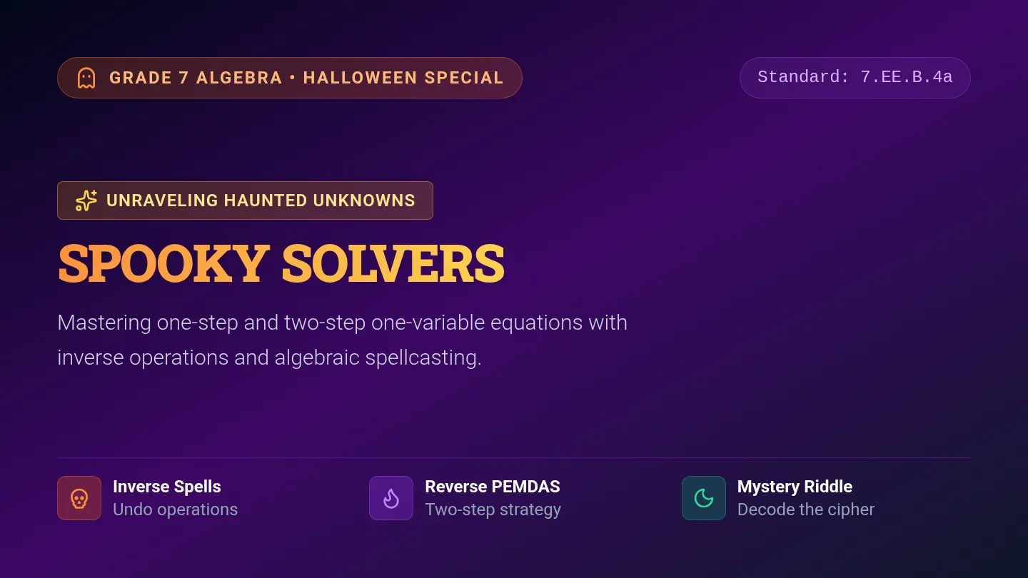 Spooky Solvers Slides