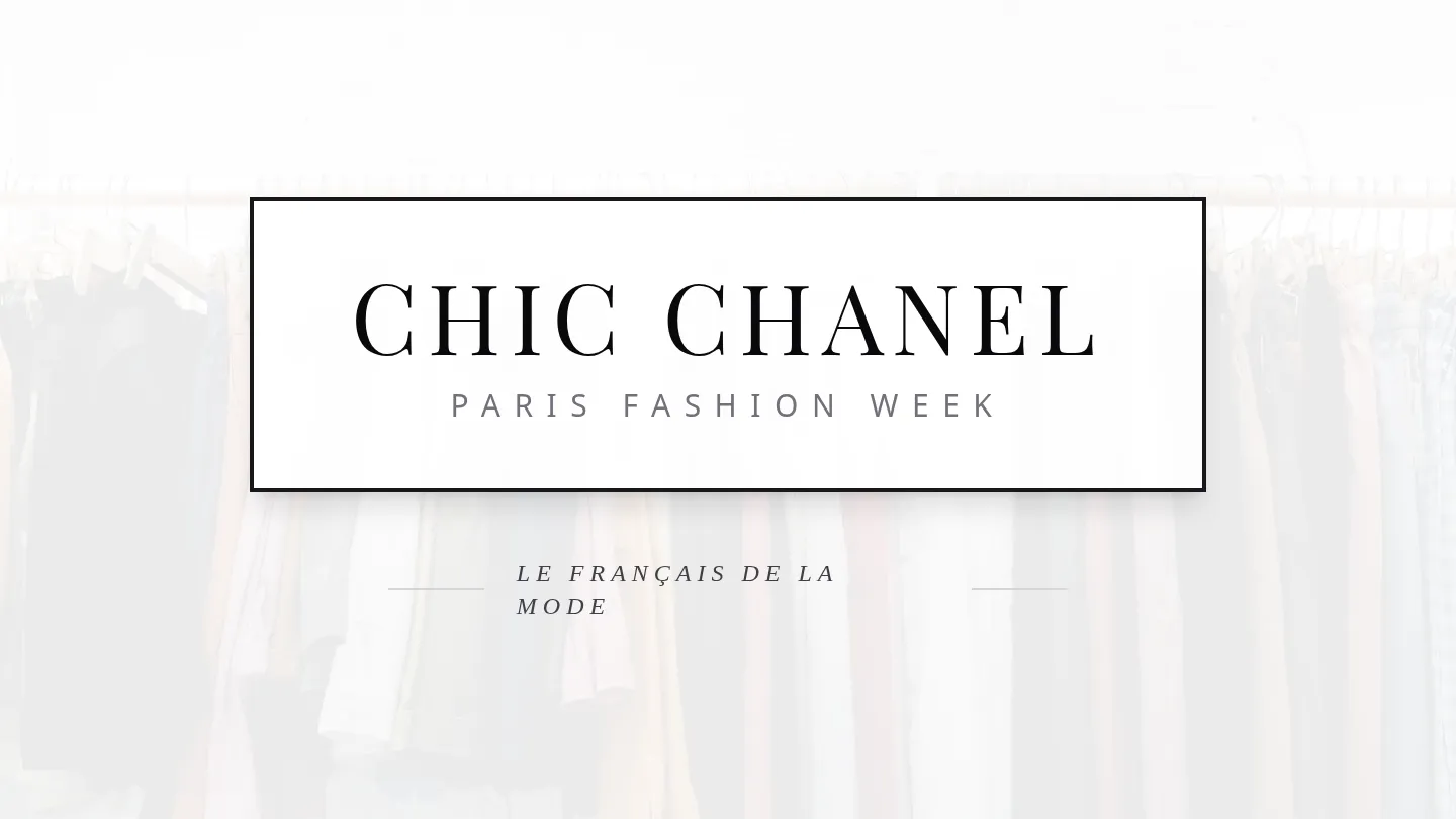 Chic Chanel Slides