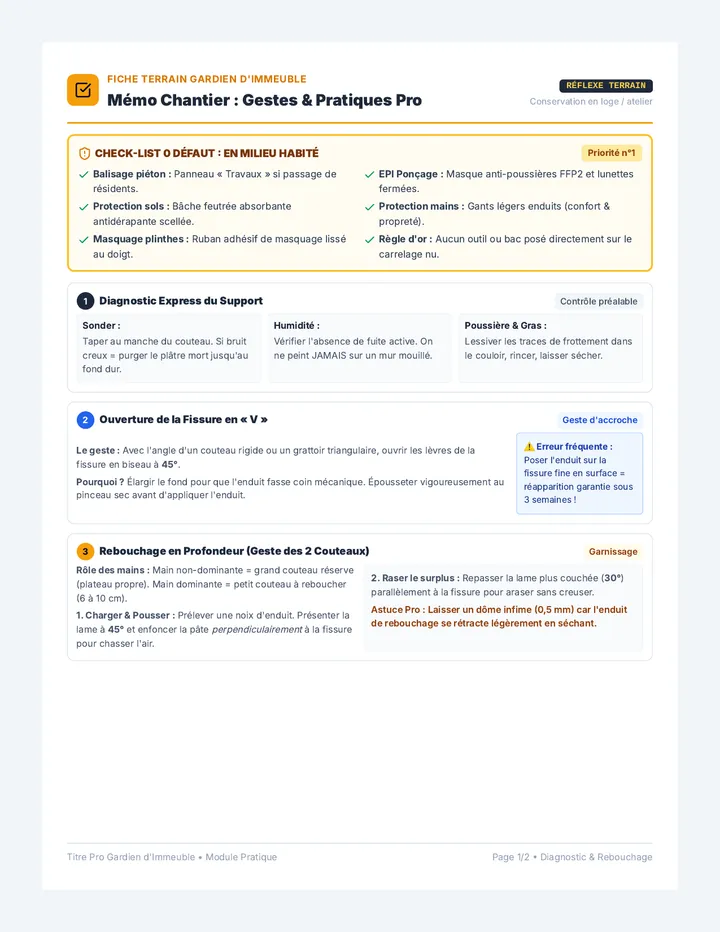 Chantier Pro Handout