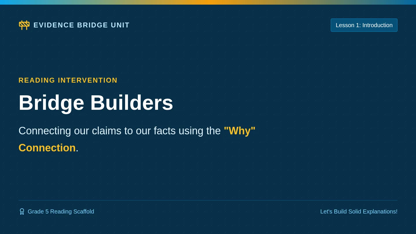 Bridge Builders Slides
