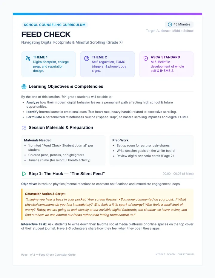 Feed Check Counselor Guide