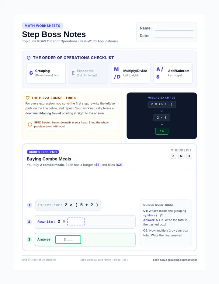 Step Boss Notes
