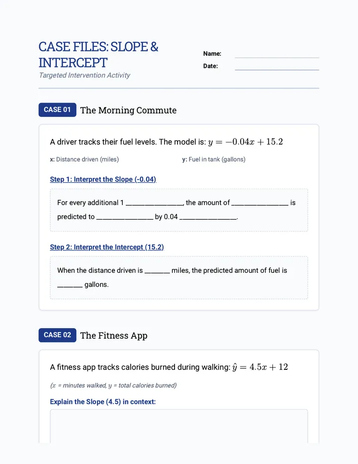 Case Files Worksheet