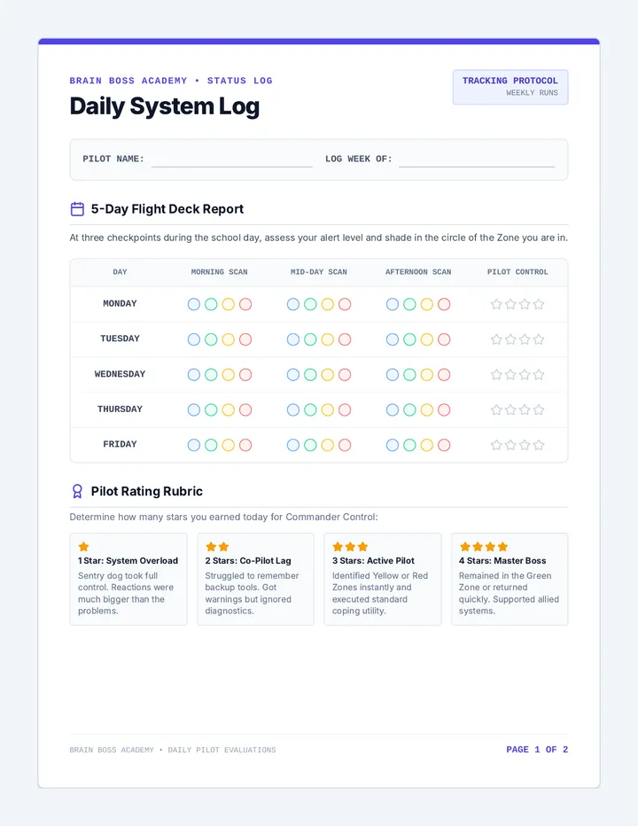 Brain Boss Status Tracker