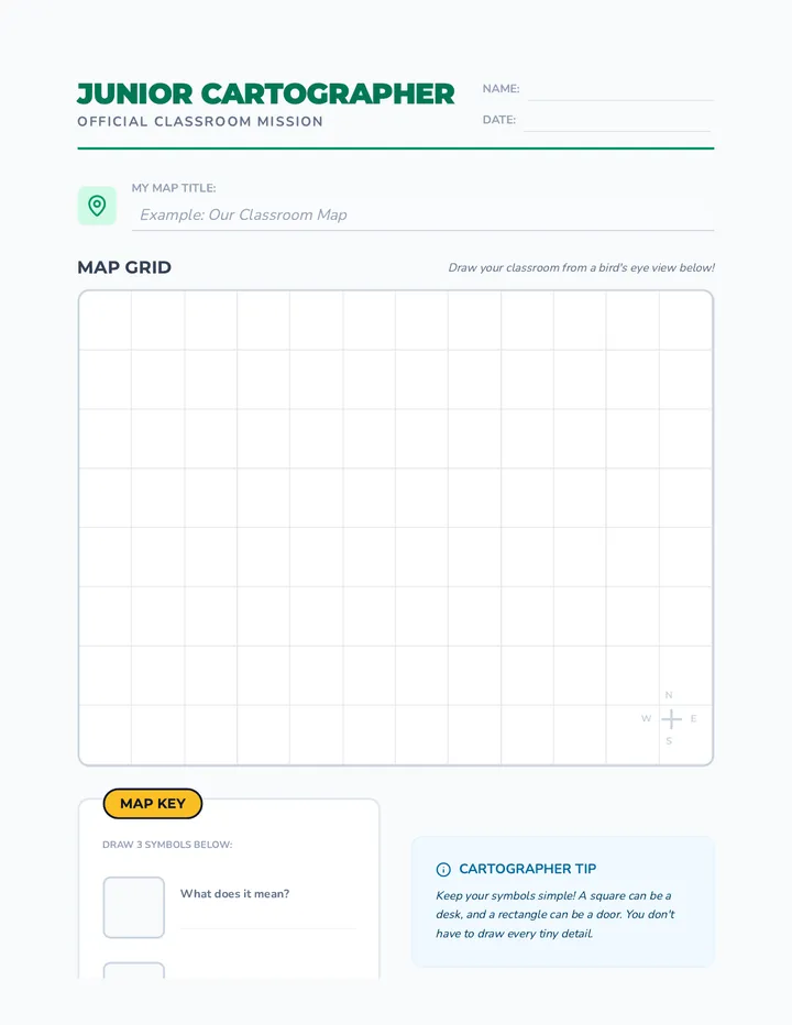 Classroom Cartographer Worksheet