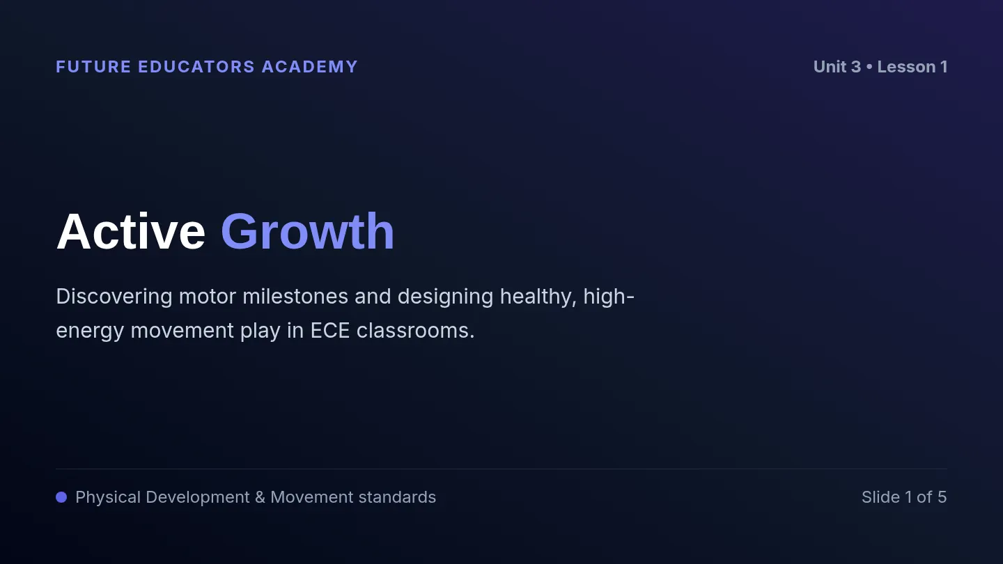Active Growth Slides