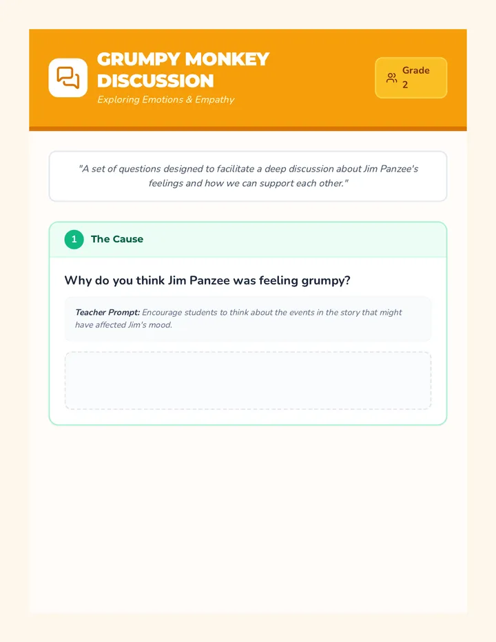 Grumpy Monkey Discussion • Lesson • Lenny.com