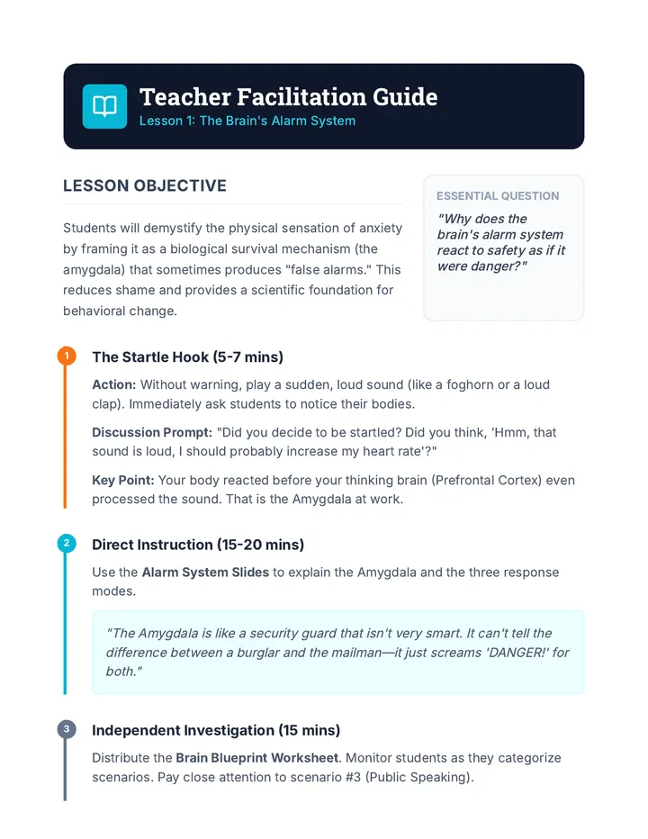 Alarm System Teacher Guide