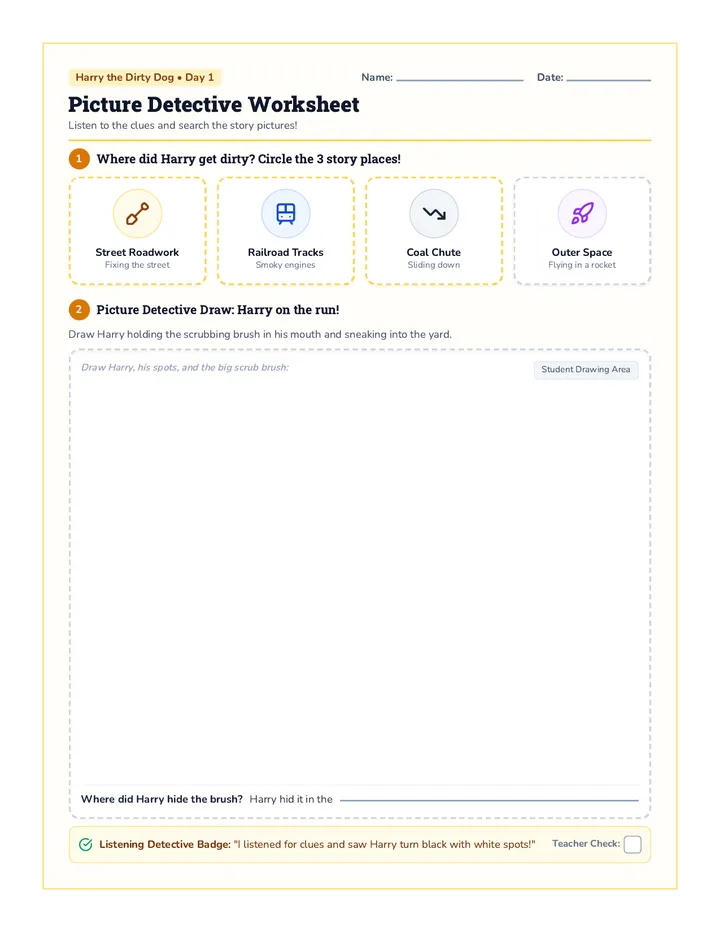 Picture Detective Worksheet