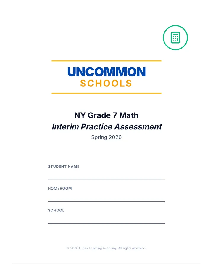 Math Interim Practice Booklet