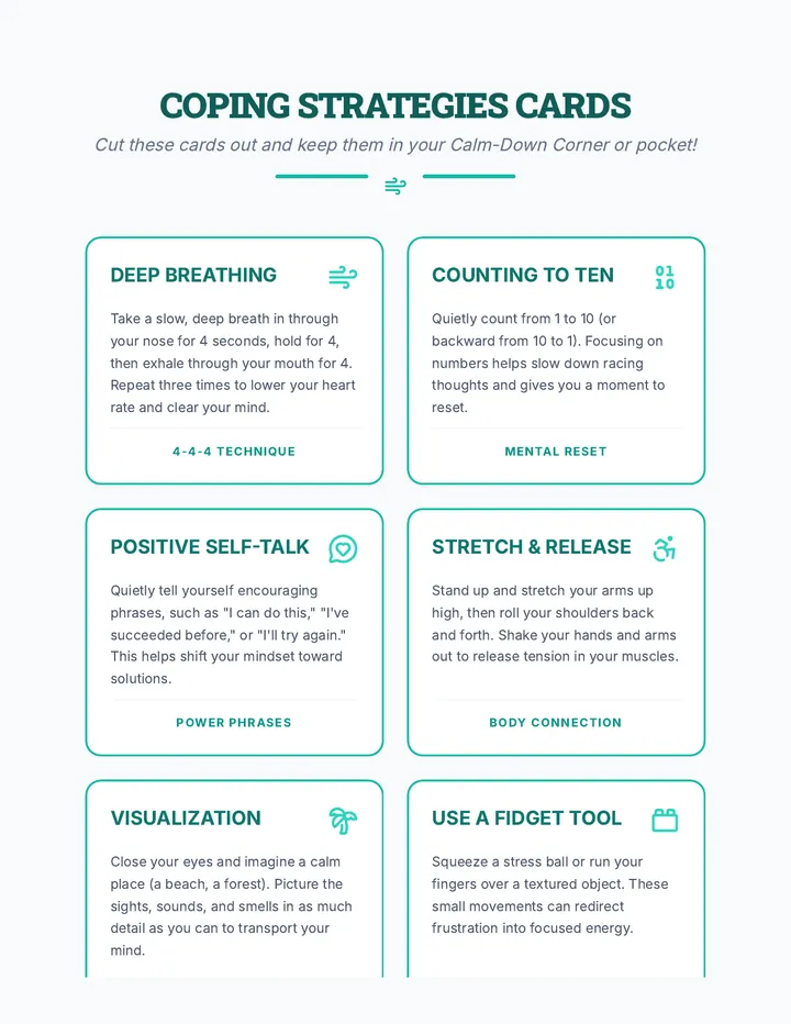 Coping Strategies Cards