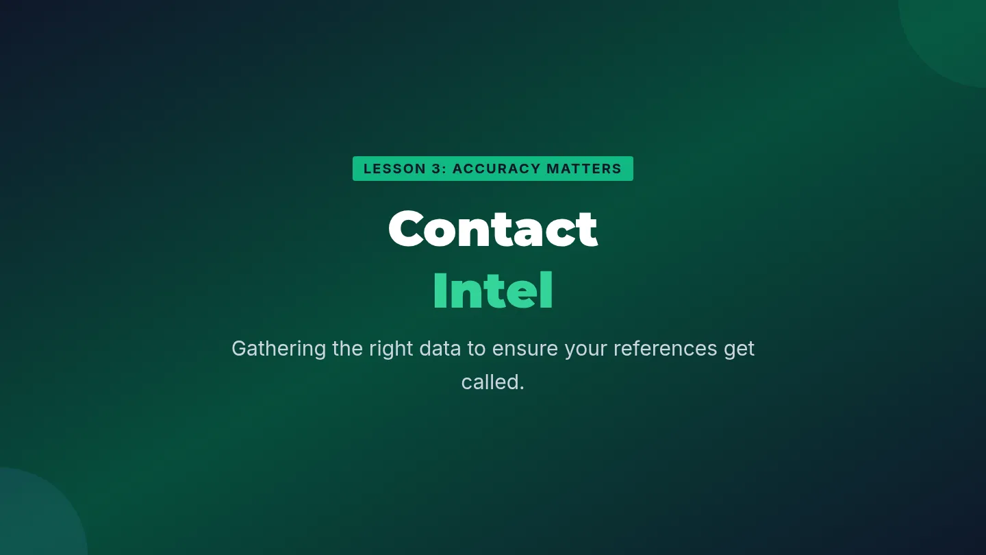 Contact Intel Slides