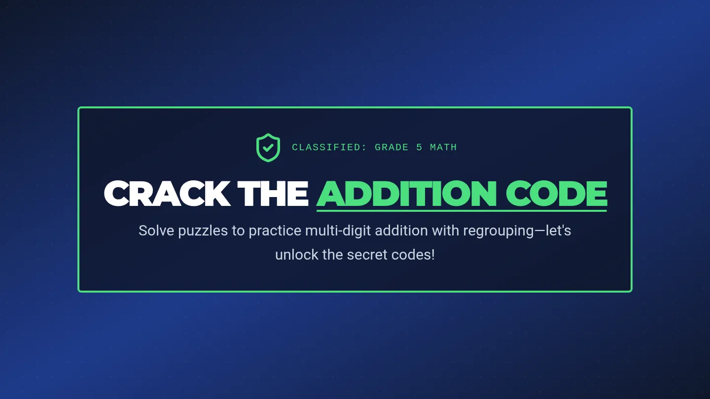 Crack the Addition Code • Lesson • Lenny.com