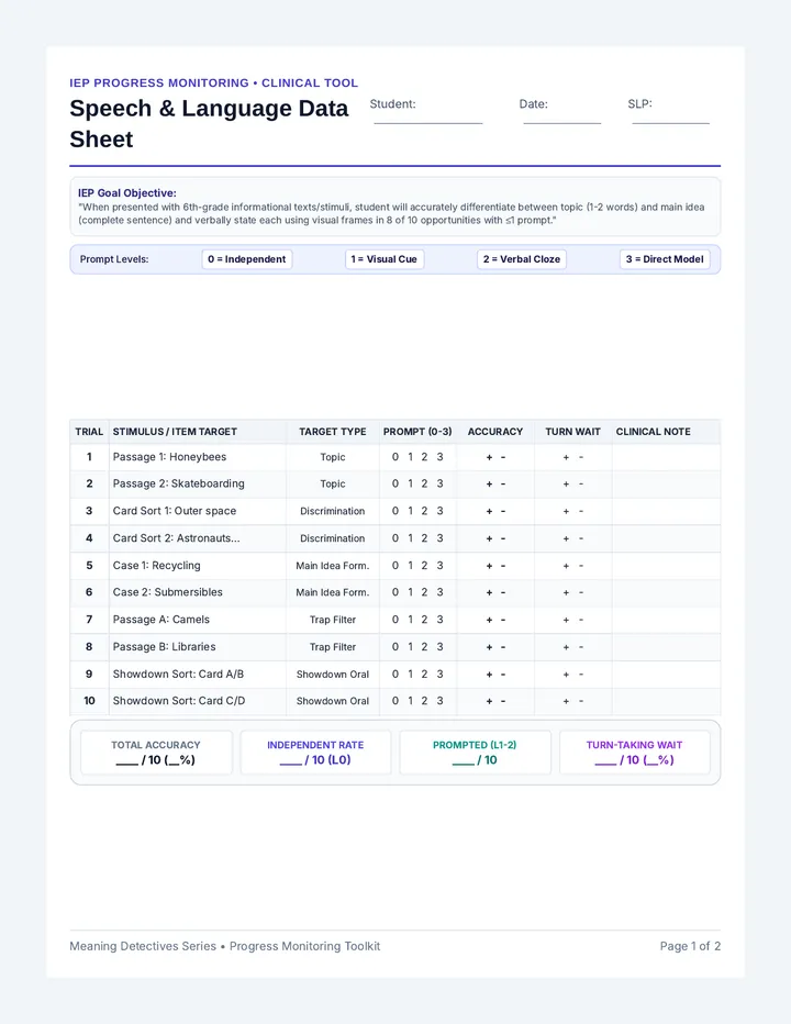 Progress Monitoring Toolkit