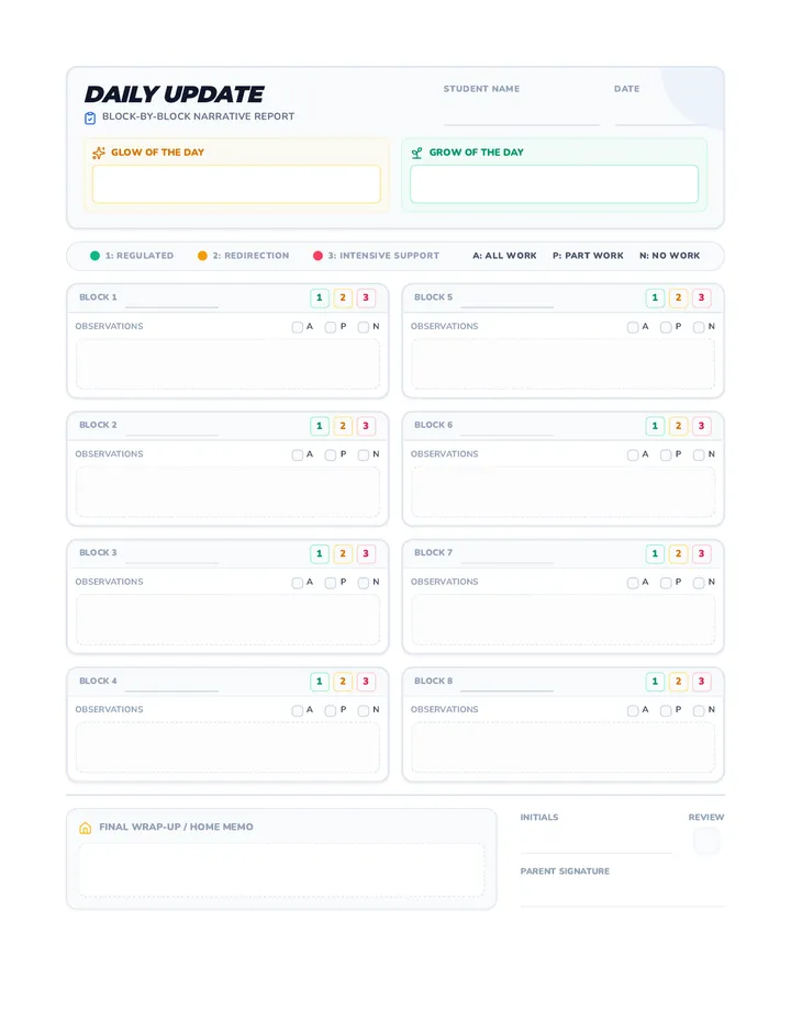 Daily Update Tracker
