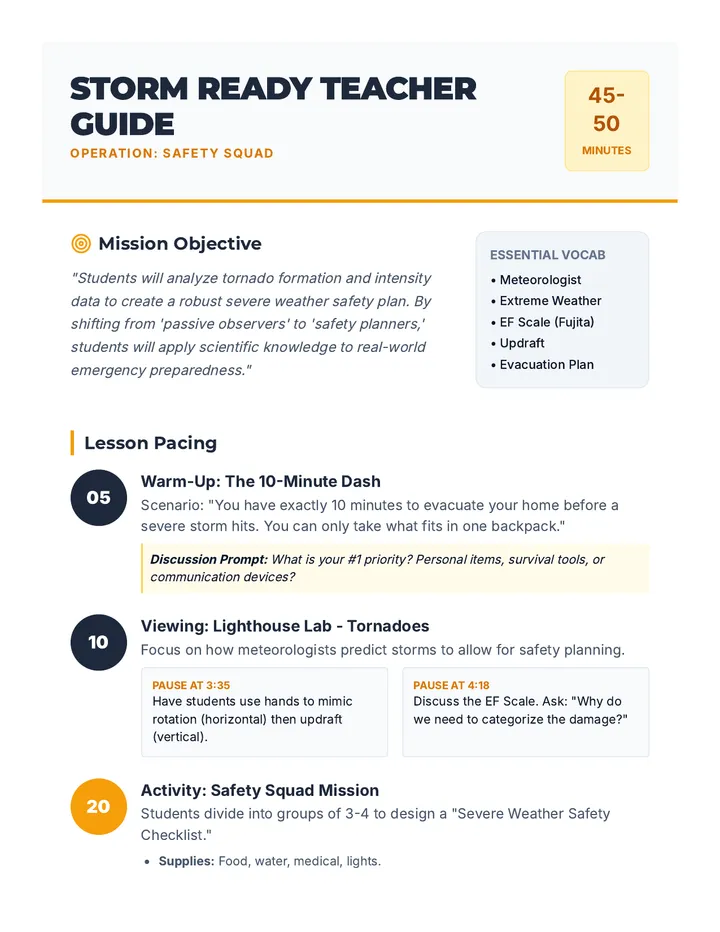 Storm Alert Teacher Guide