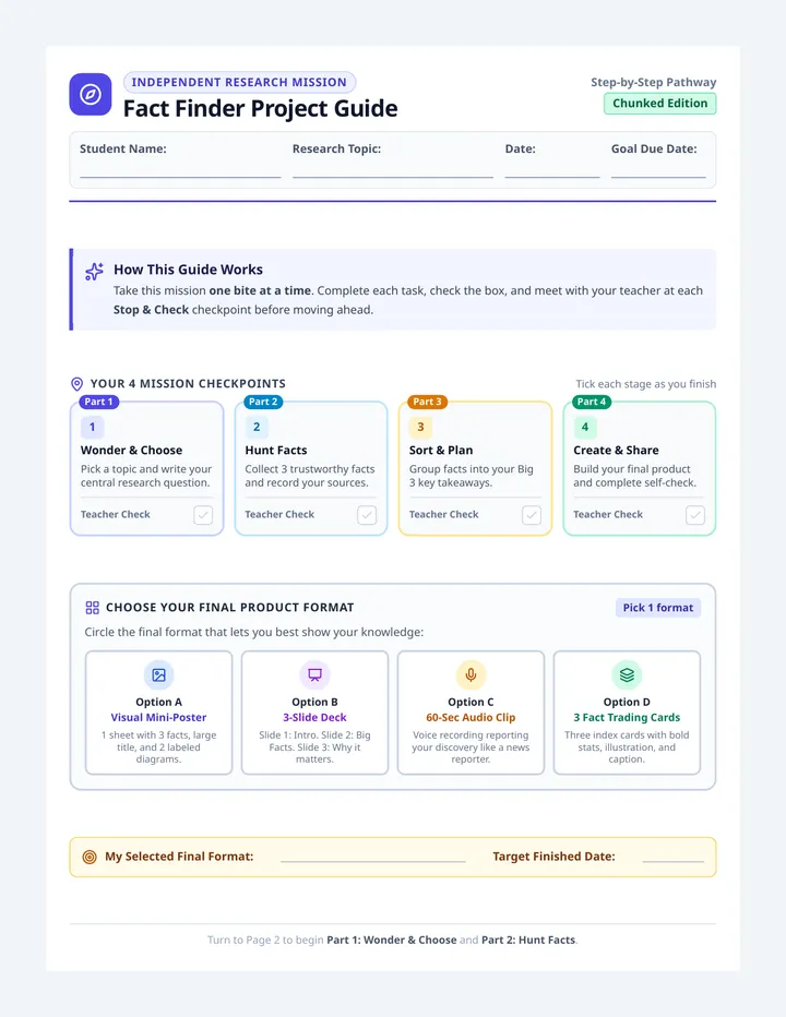 Fact Finder Project Guide