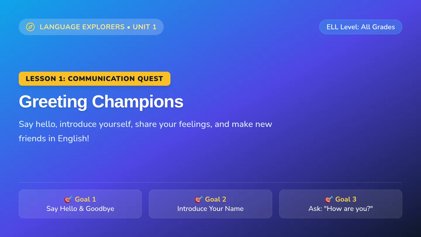 Greeting Champions Slides