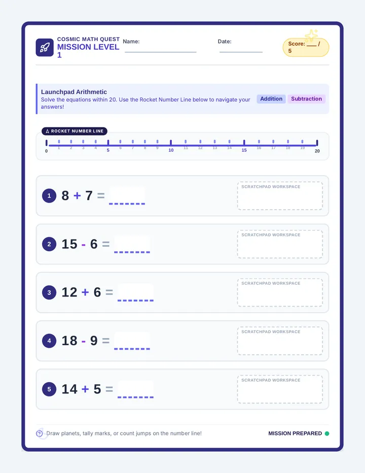Cosmic Quest Sheet 1