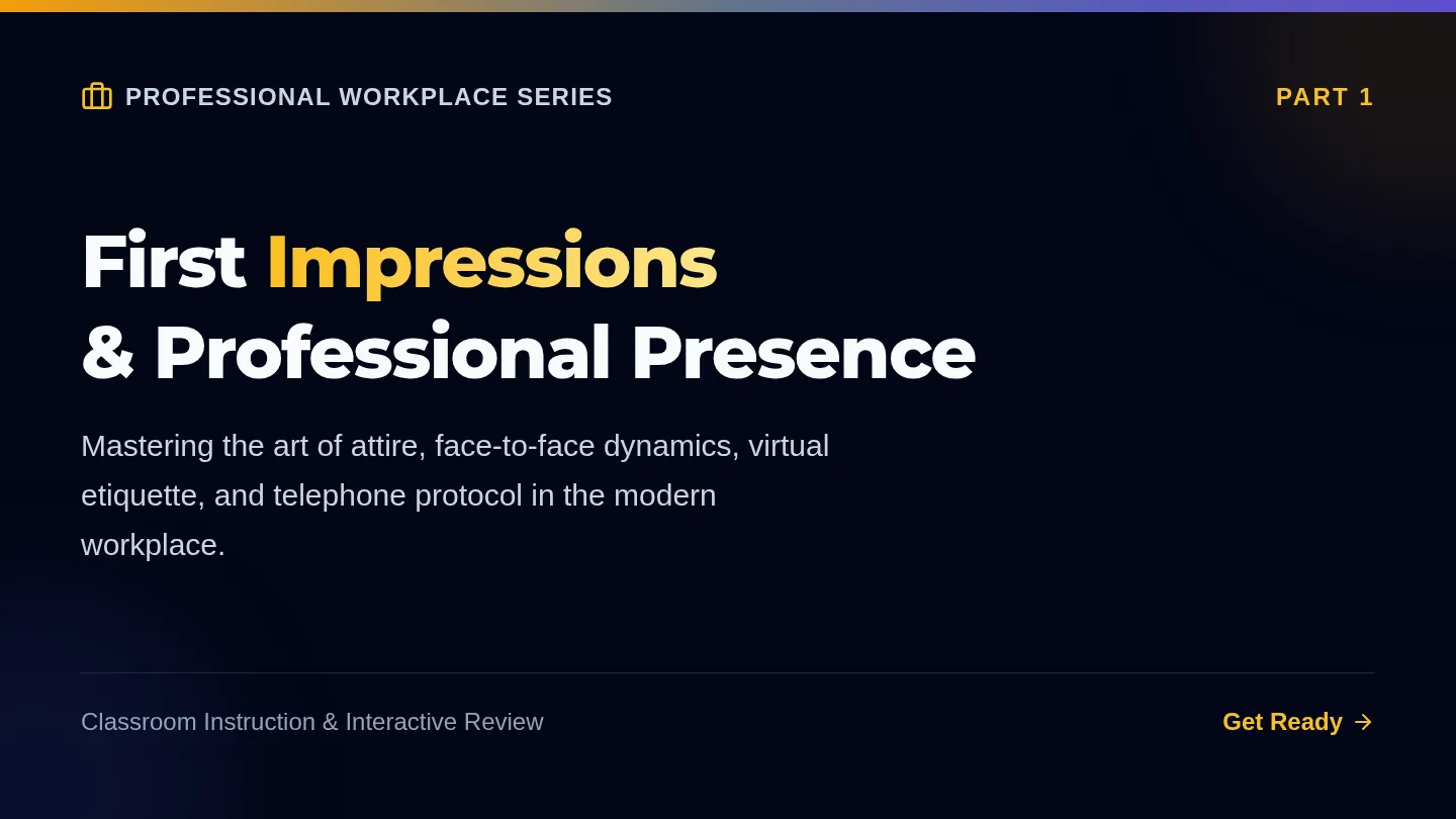 First Impressions Slides