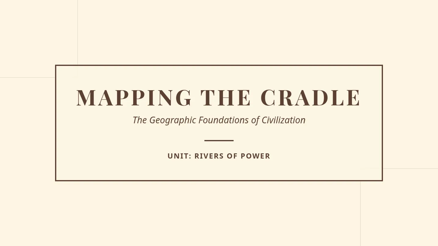 Mapping the Cradle Slides