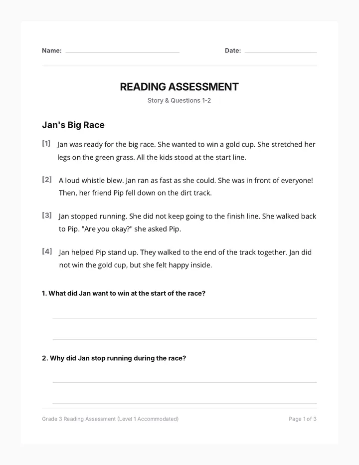 Jan Big Race Assessment