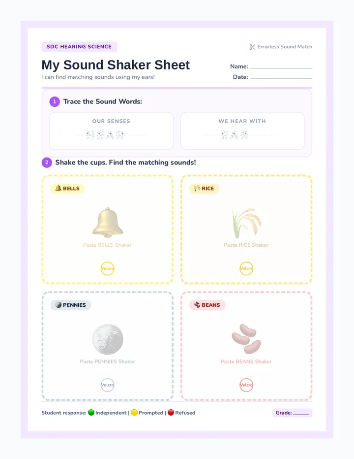 Sound Explorers Worksheet