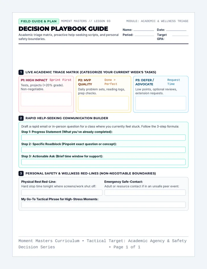 Decision Playbook Guide