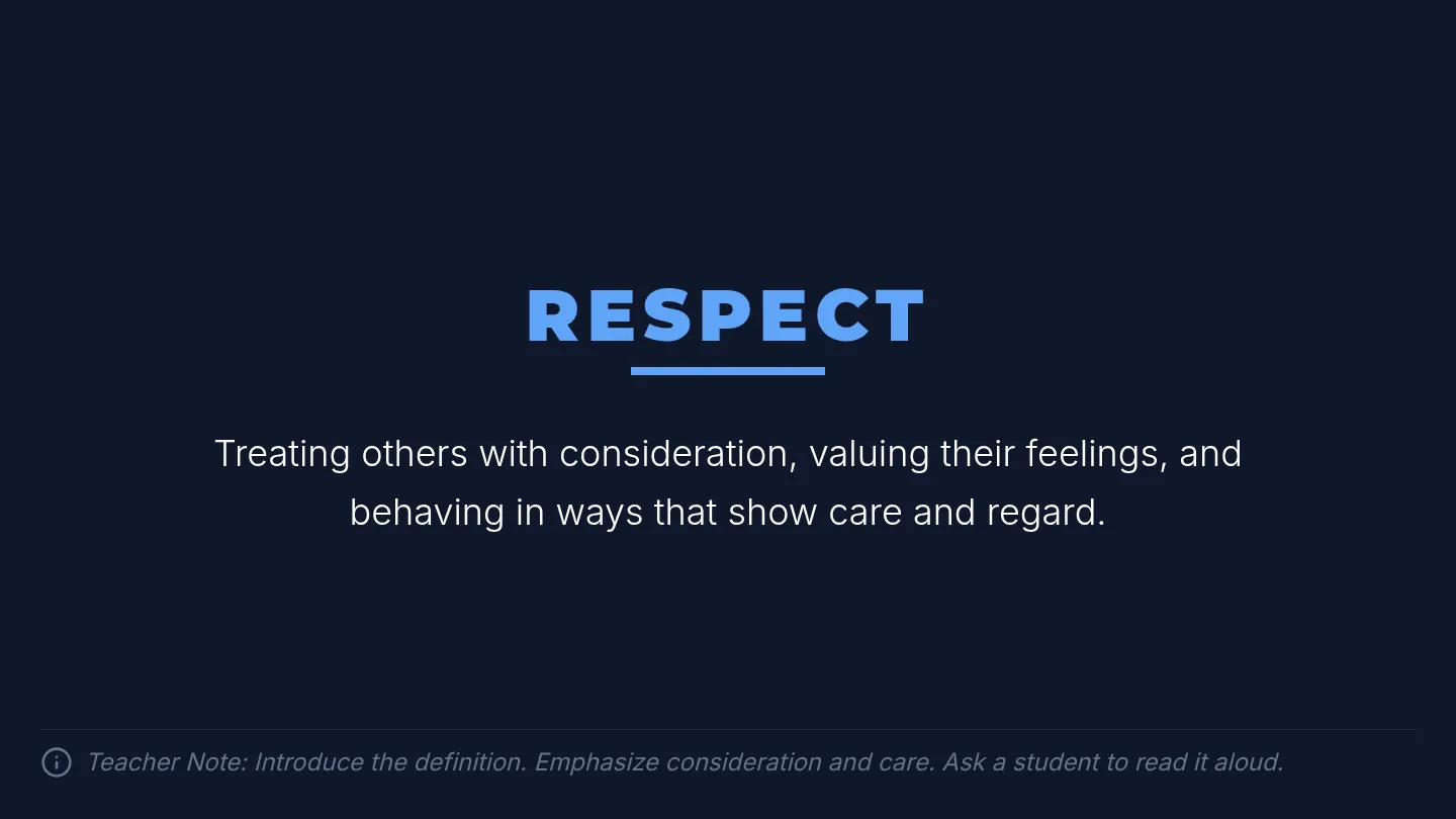 Respect Intro Slides