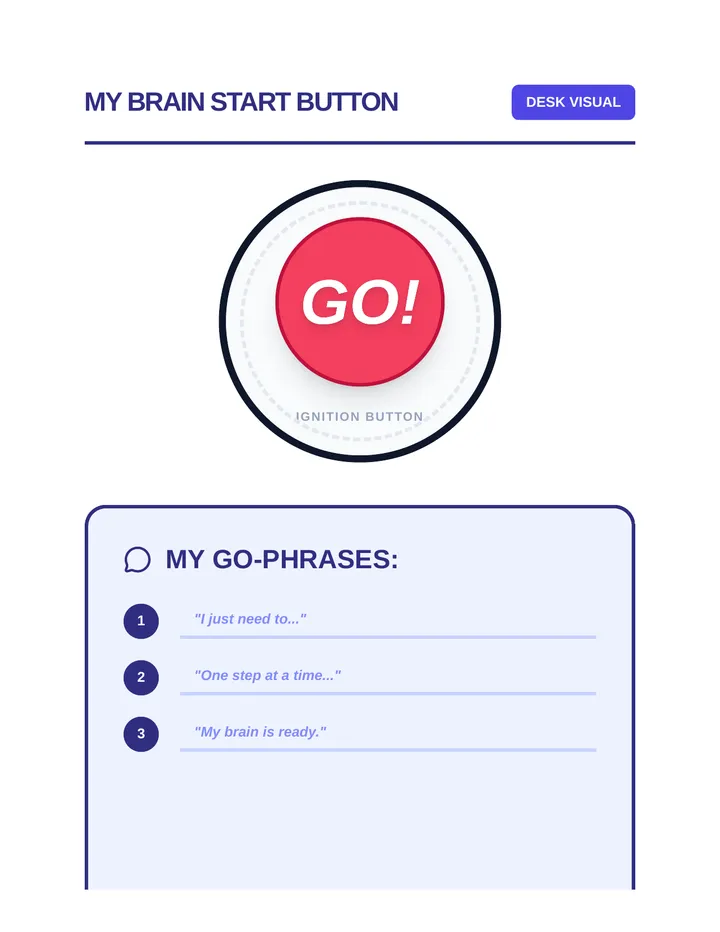Brain Start Button Visual