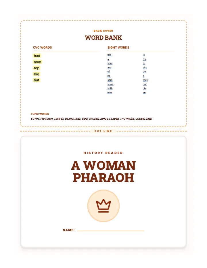 Hatshepsut Decodable Reader Document