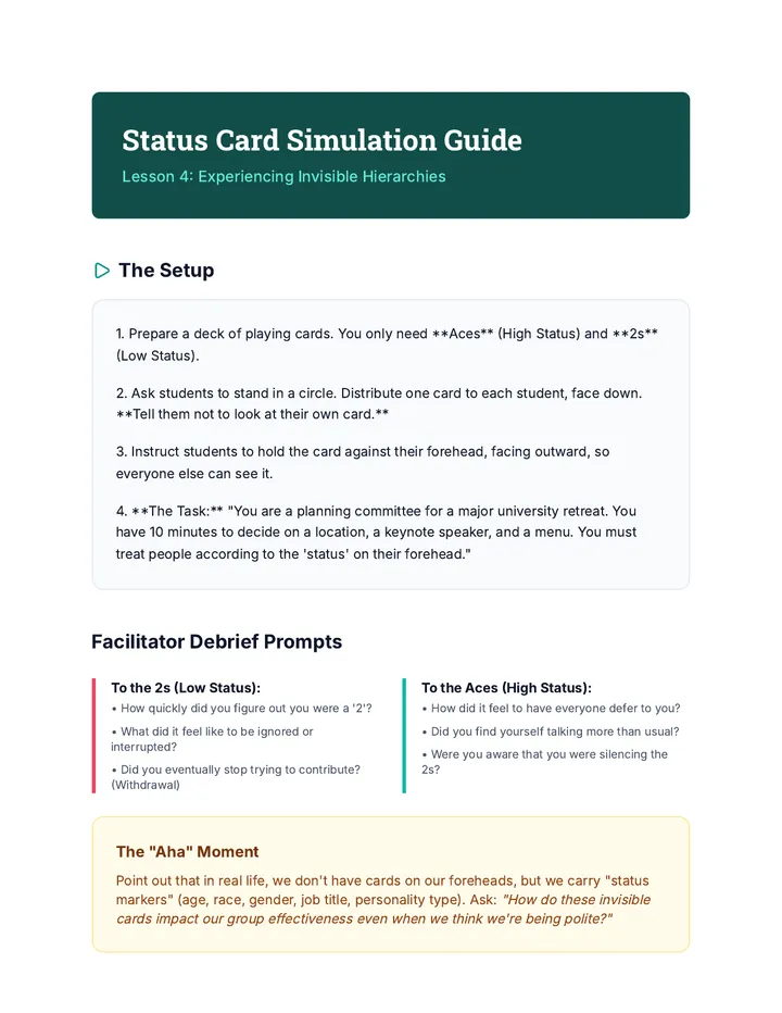 Status Simulation Guide