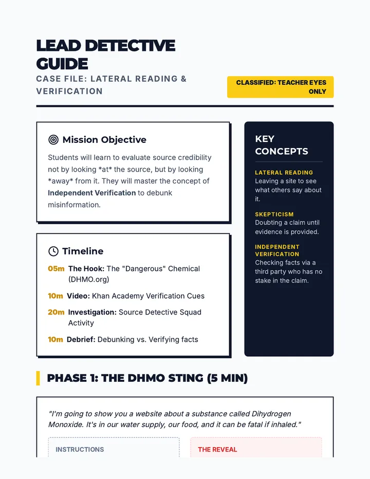 Lead Detective Guide
