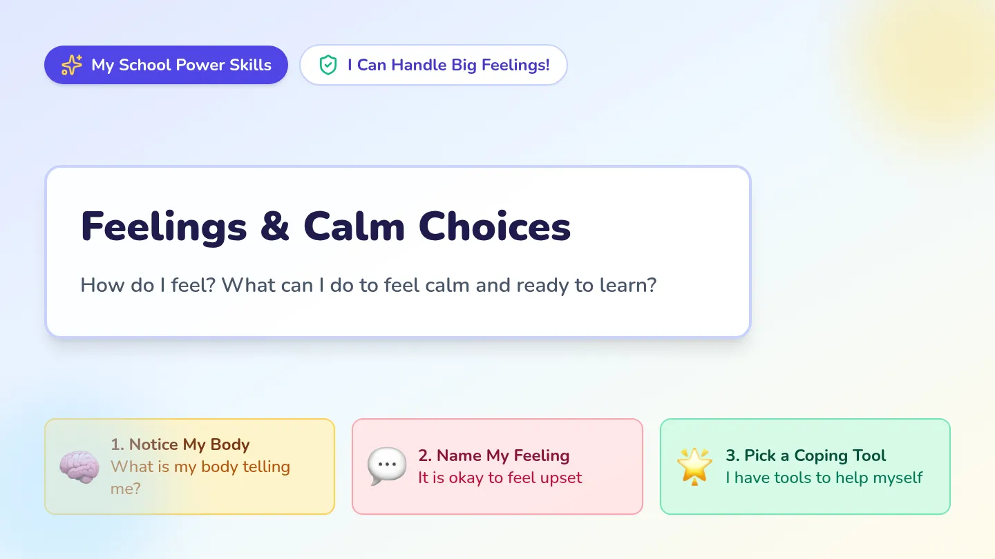 Calm Choices Slides