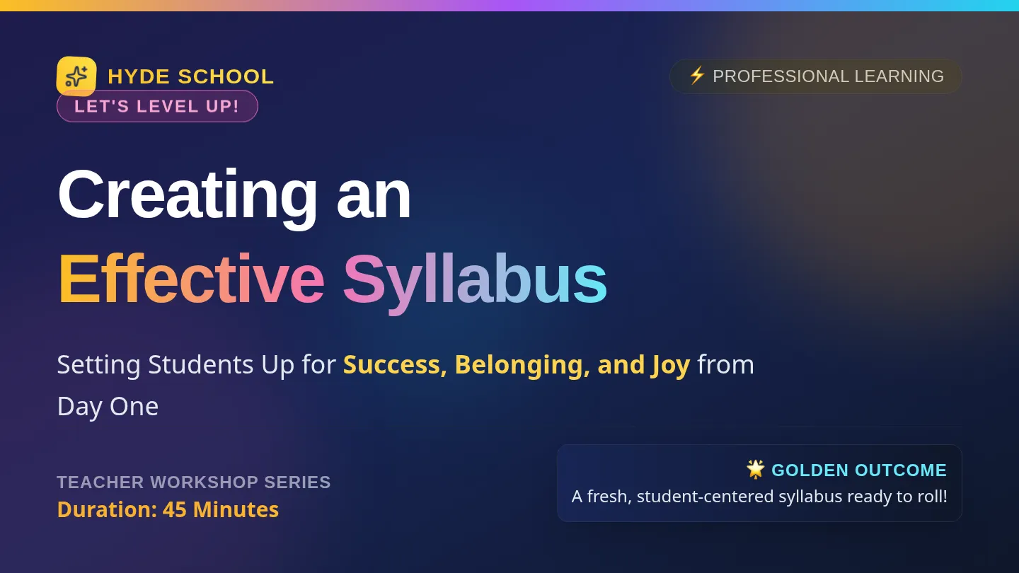 Syllabus Success Slides