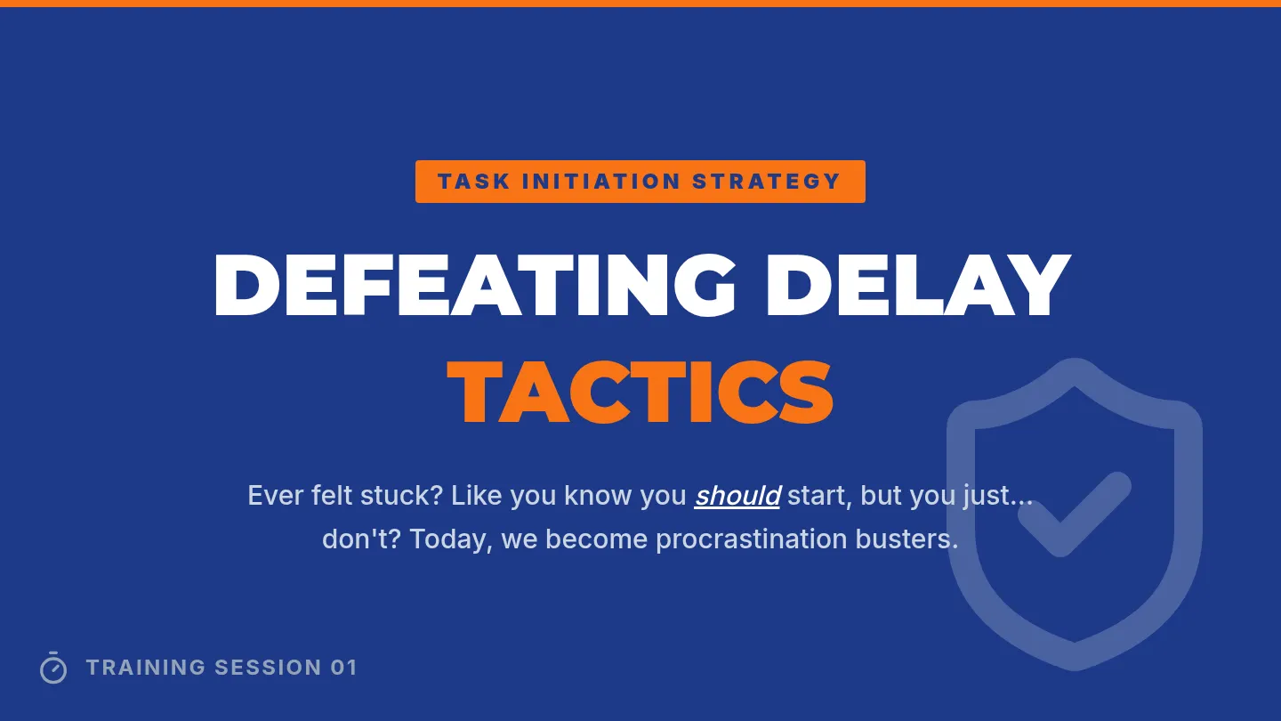 Defeating Delay Tactics Slides