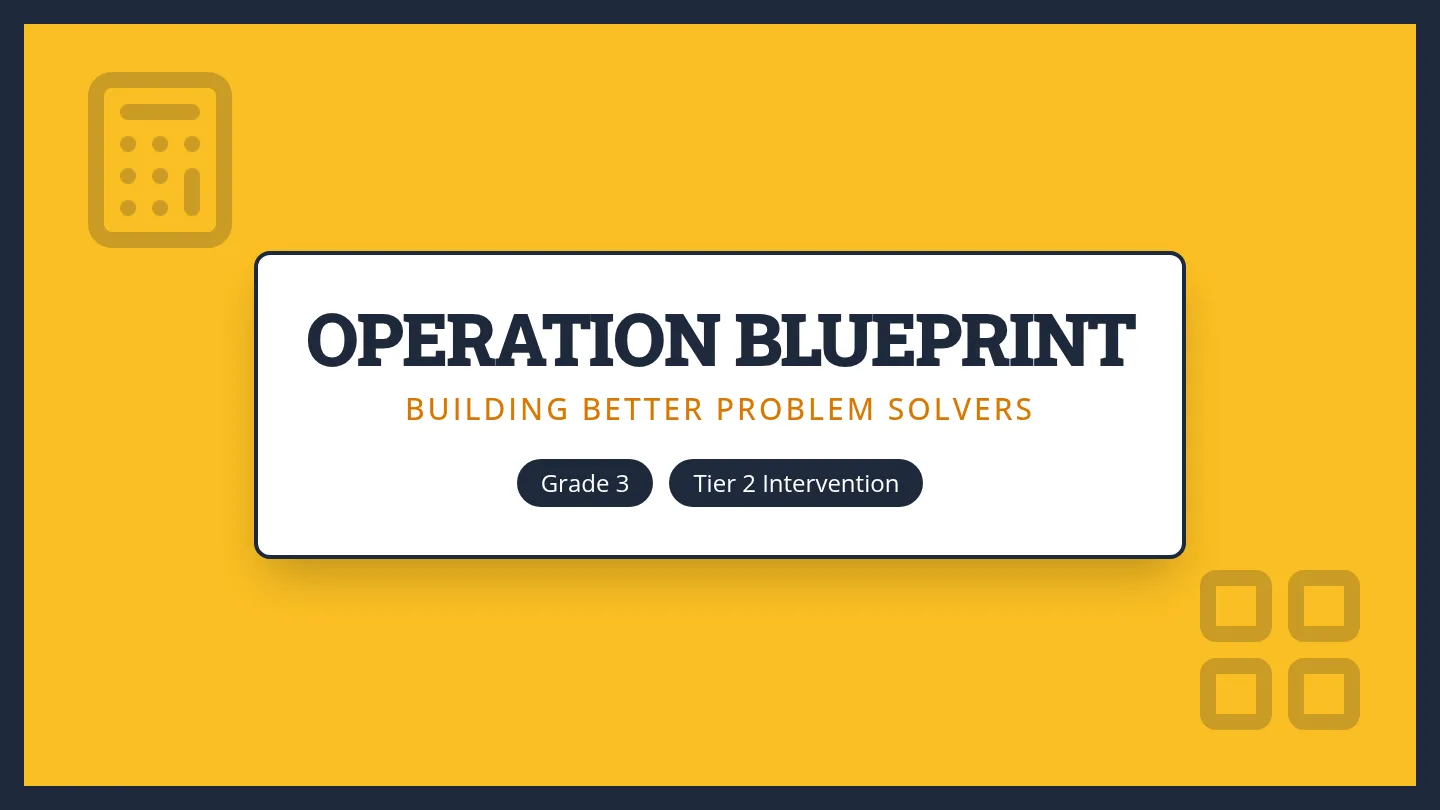 Operation Blueprint Slides