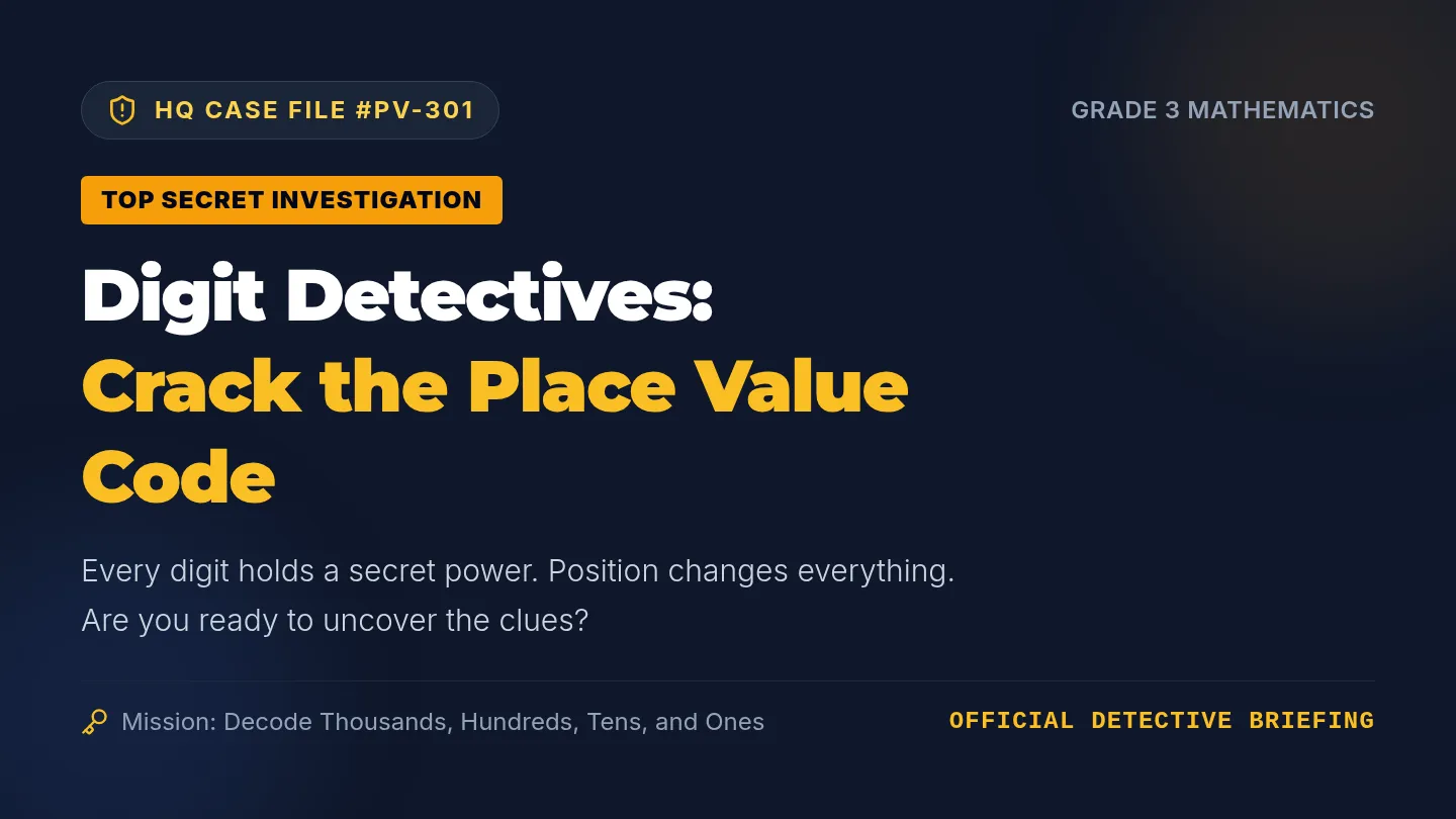 Digit Detectives Slides