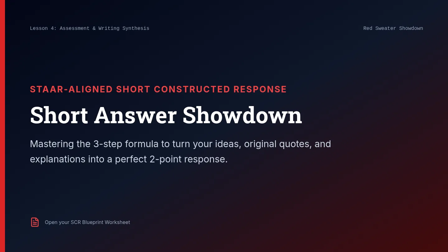 Short Answer Showdown Slides