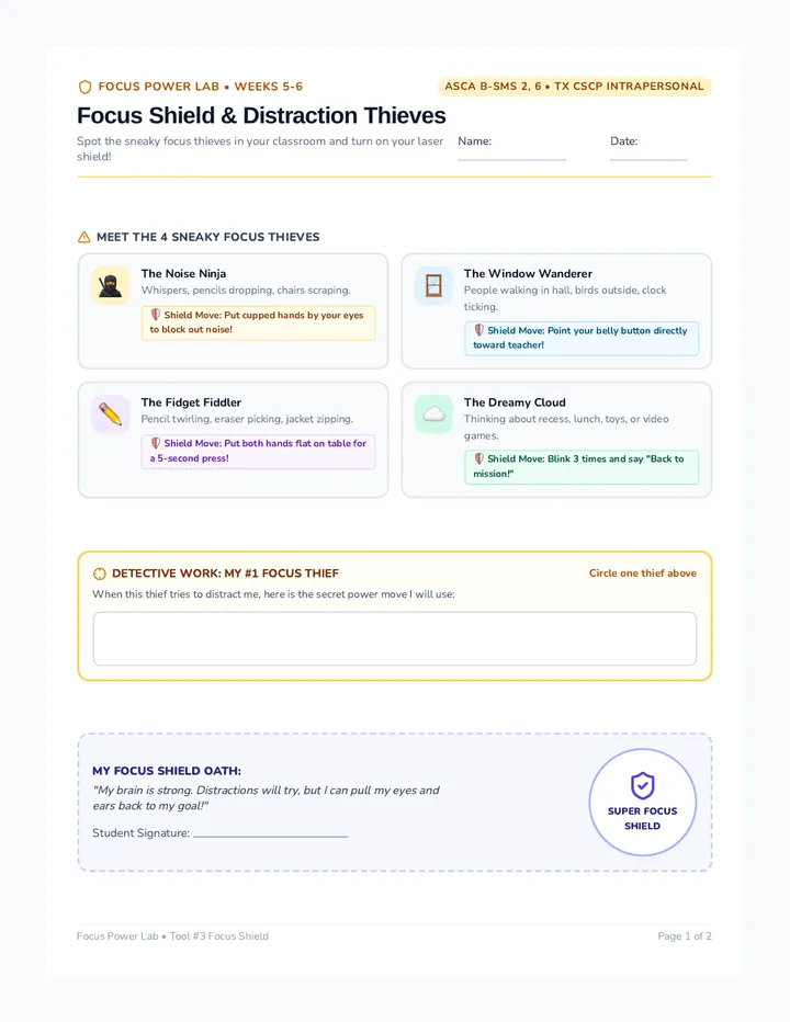 Focus Shield Activity