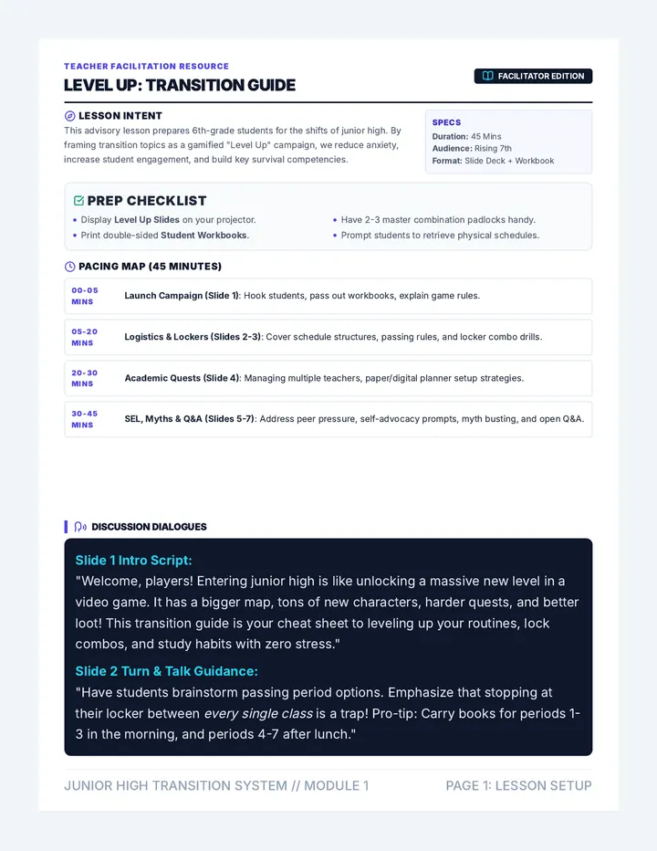 Level Up Facilitation Guide
